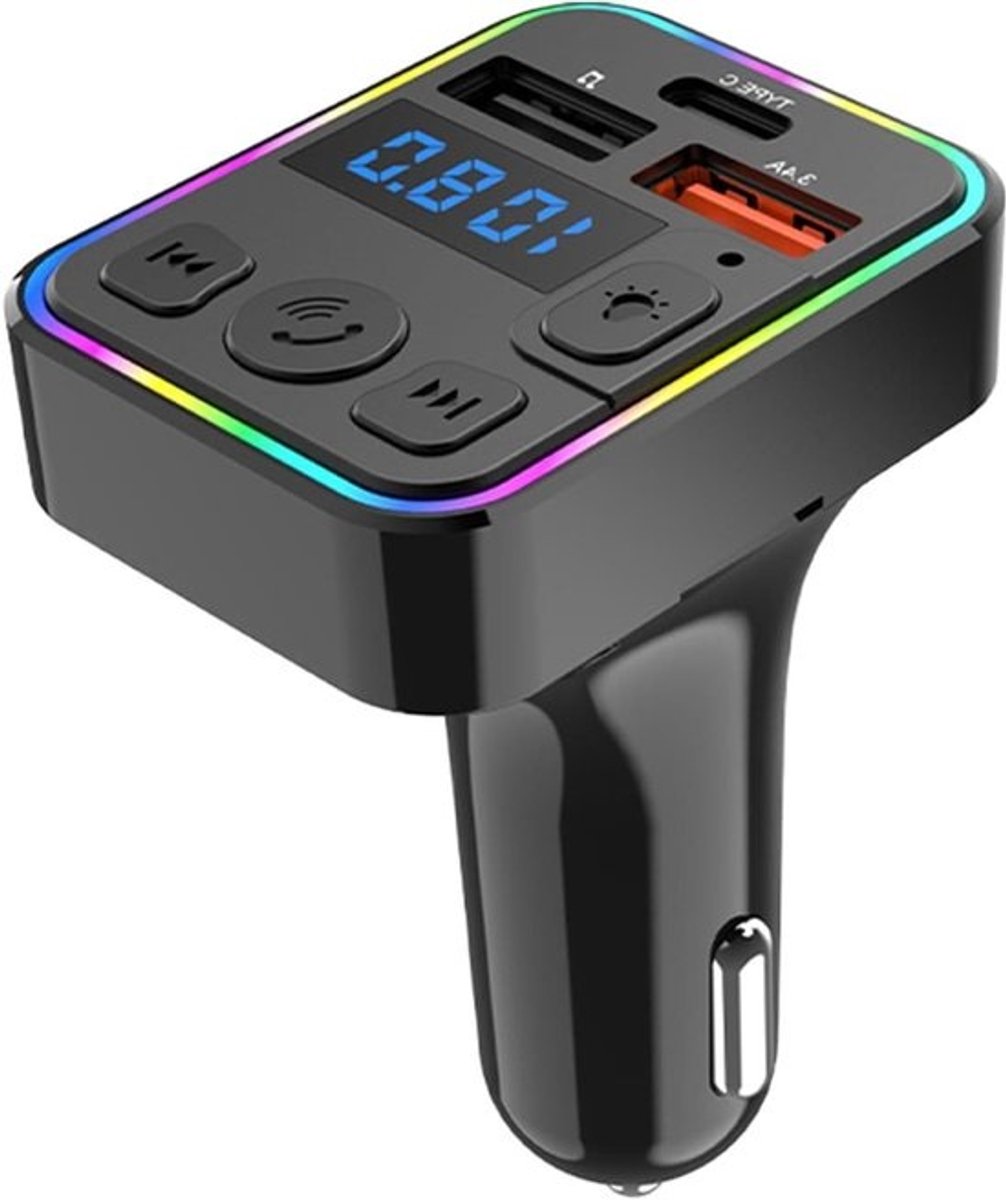 Auto FM Zender - Draadloze Muziek - Muziek Streamen - Type C & Dual USB
