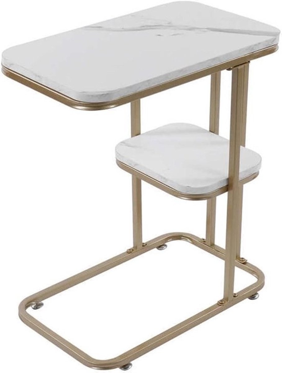 Salontafel Sofa Tafel - Bijzettafel Koffietafel - Woonkamer Decoratie - C-Vorm Ontwerp - Rechthoekig - Niet gespecificeerd