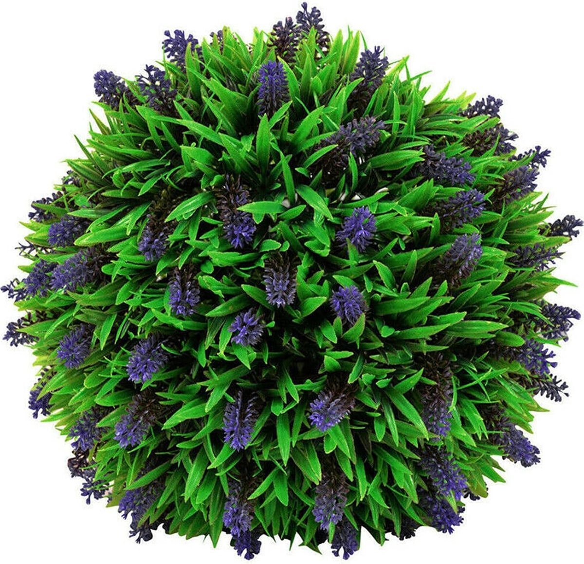 Kunstmatige Lavendel Topiary Bal voor Tuin Decoratie - Perfecte Bloemenplant voor Binnen en Buiten, 24.3 cm