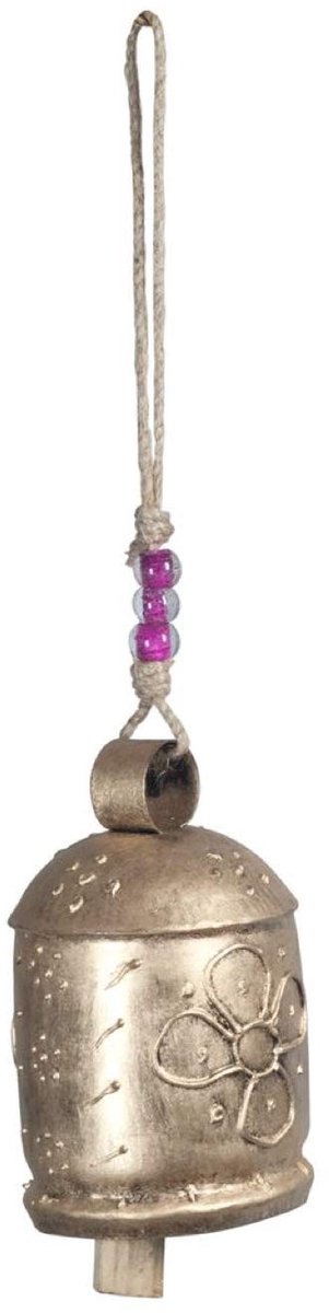 Decoratieve Wanddecoratie Koe Bel - 13 cm - Goud