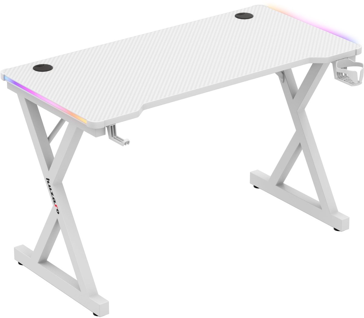 Gaming Bureau met RGB Verlichting - 120 x 60 cm - Wit