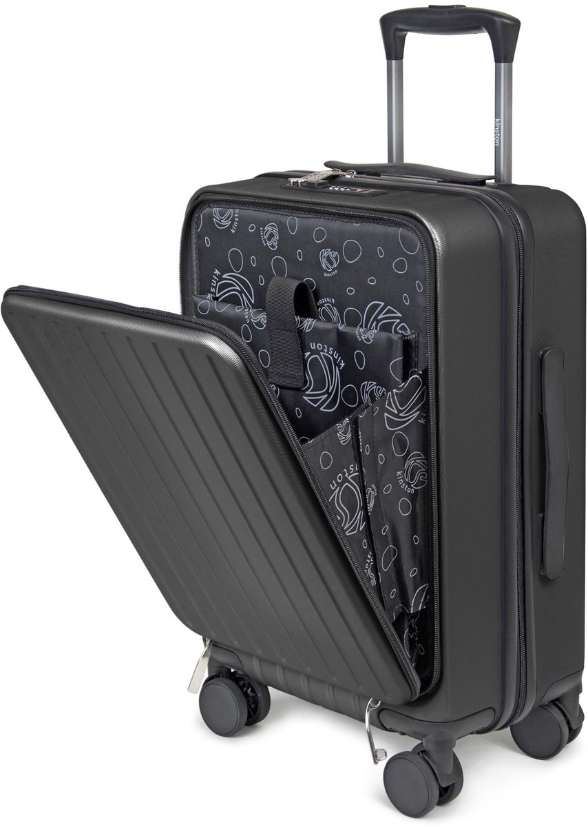 Cabin Case met Laptopcompartiment - 41 Liter - Zwart