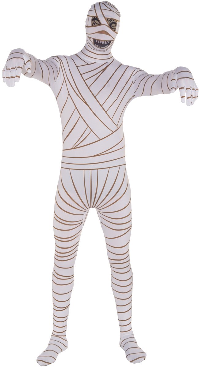 Mummy Jumpsuit voor Volwassenen - Stretchstof - Wit