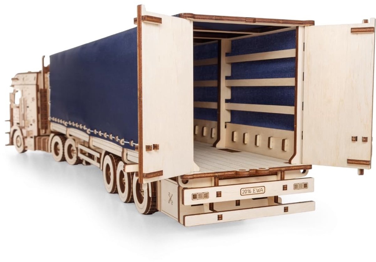 3D Houten Puzzel - Trailer voor Road King - 286 onderdelen