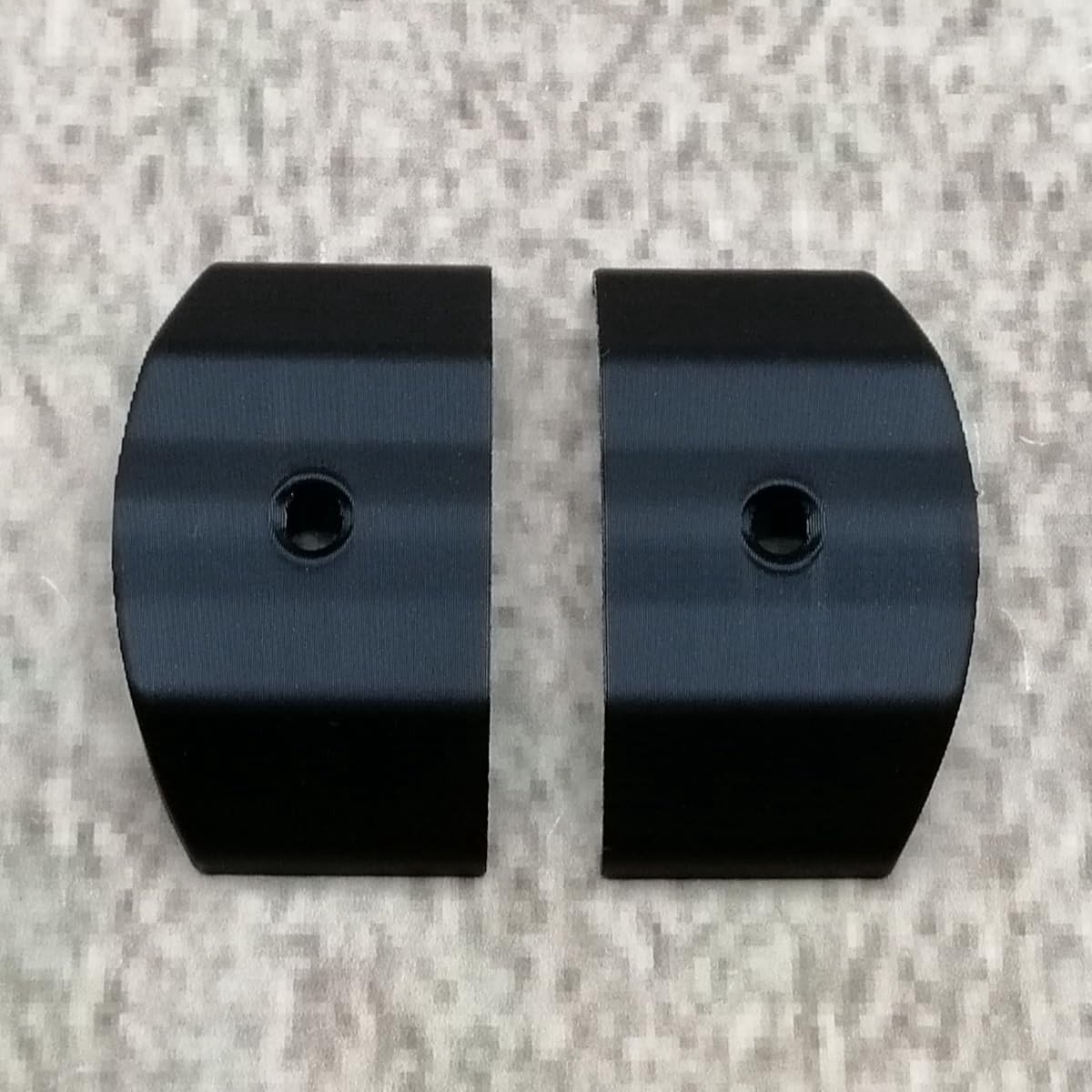 Eindkappen Set van 2 - Compatibel met Piping Trim Cap - Zwart