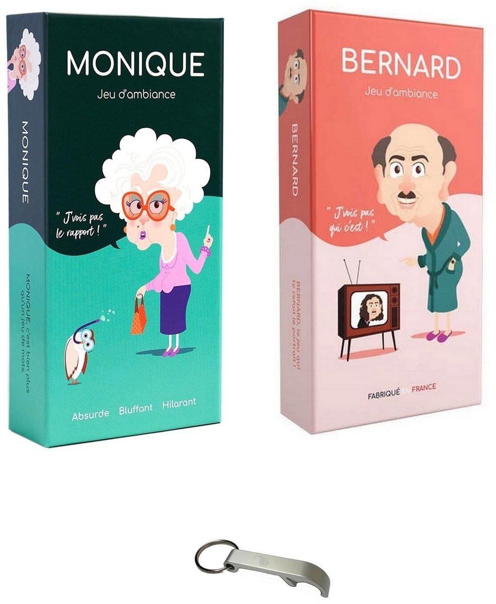 Bordspel Set Monique en Bernard - Humor voor 3-6 spelers