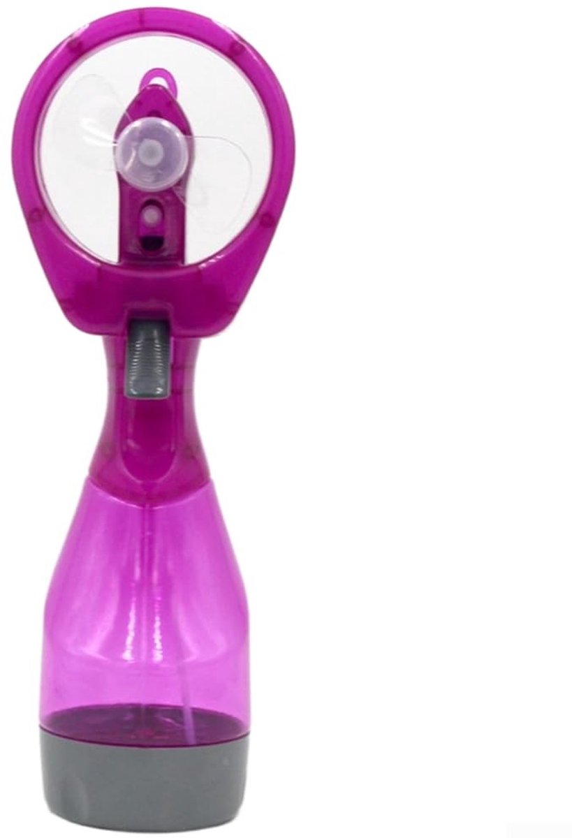 Handheld vernevelende ventilator - Draagbaar met sprayfunctie - Paars