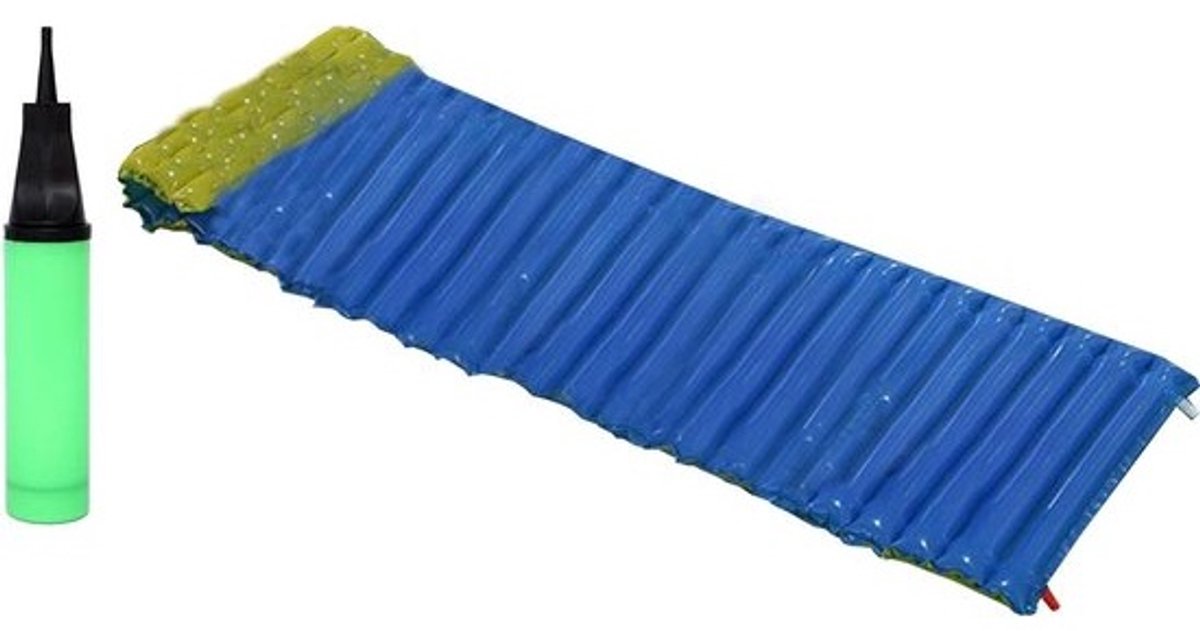 Opblaasbare Slaapmat - Campingmat Tentmat - Comfortabel Kamperen - Waterdichte Duurzame Constructie - 200 x 70 x 5 cm - Blauw