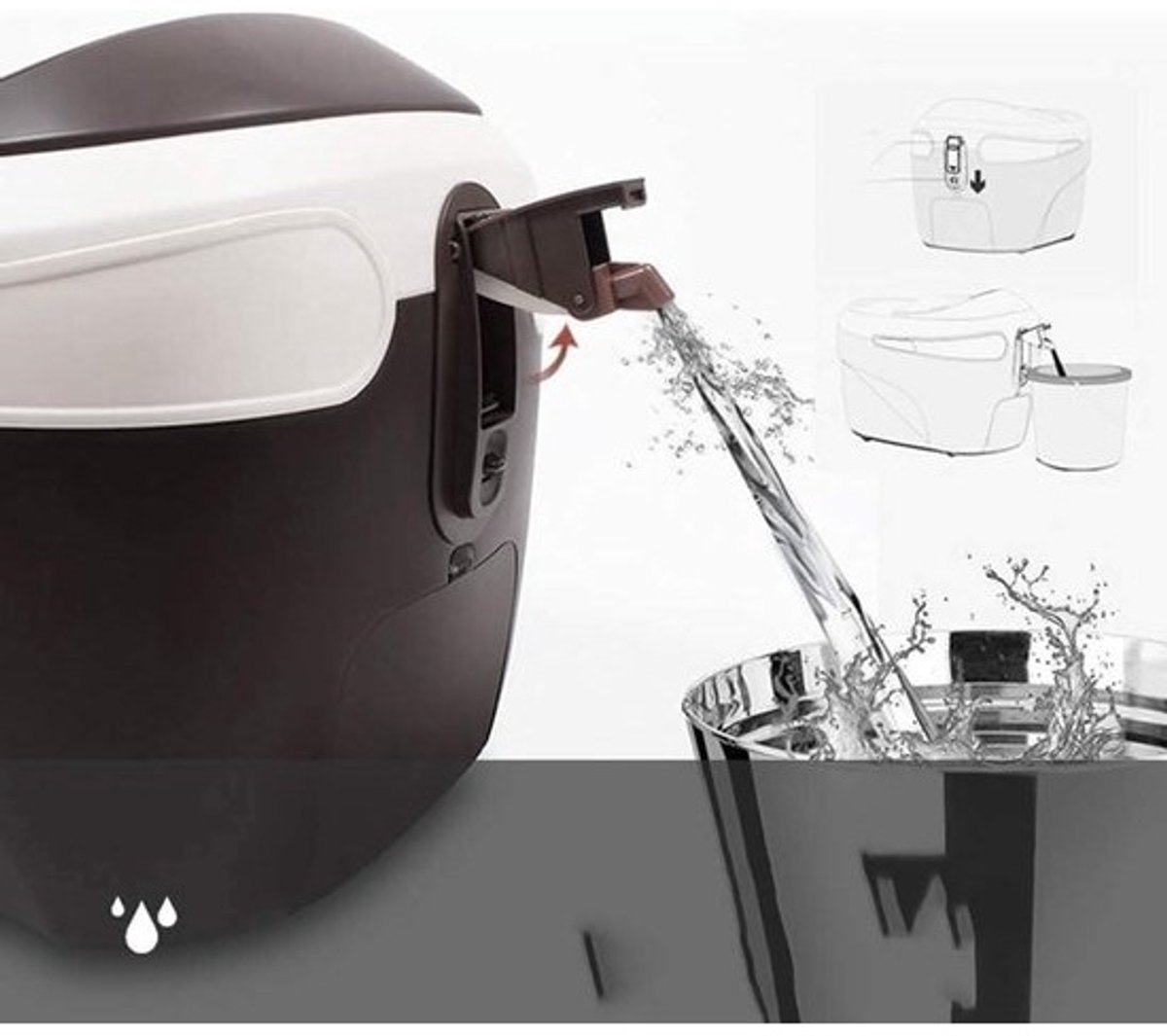Voetbad Massageapparaat - Voetenbad Elektrisch - Ontspanning Bevorderen - Met Shiatsu Massageballen - 42 x 53 x 40 cm - Wit
