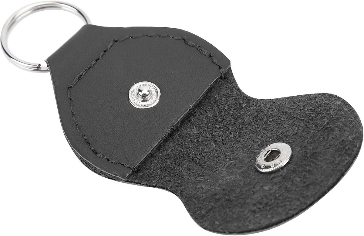Plectrumhouder voor Gitaar met Sleutelhanger Ontwerp, Ideaal voor Studenten en Beginners, Zwart, Handig en Praktisch