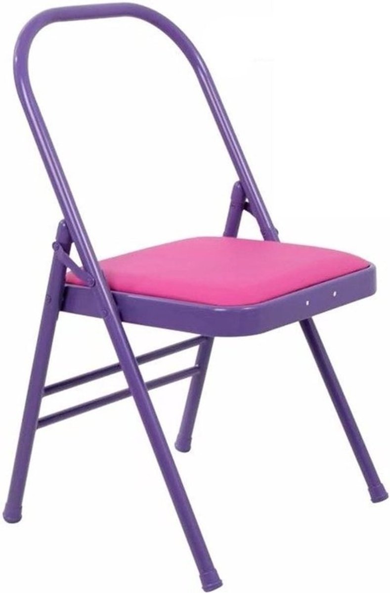 Pilates Yogastoel - Balans Kruk - Thuis Fitness - Met Lendensteun - 45.5x48x82.5cm - Kleur 5
