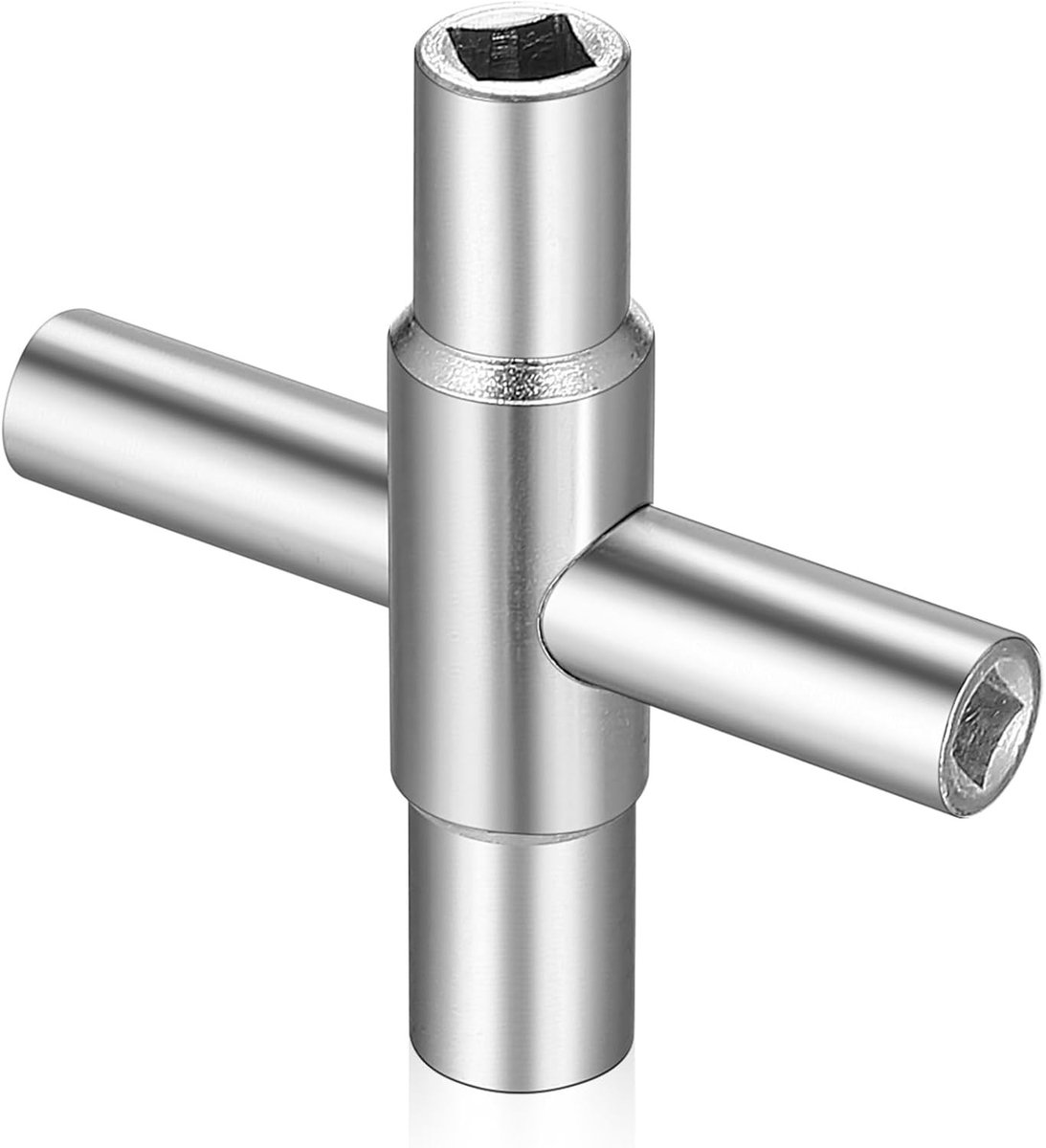 Multifunctionele Sleutel voor Verwarming en Gas, 4-Weg Sleutel 6.5mm tot 9mm, Universele Gereedschap voor Watercontrole en Ventilatie