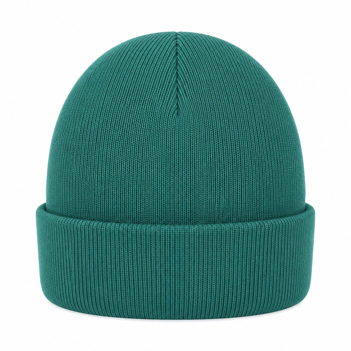 Haarsoires Beanie Muts - Effen - Petrol Groen - One Size - Trendy - voor Dames Heren & Kinderen