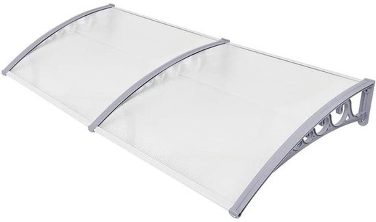 Voordeurluifel - Regenkap Deur - Bescherming tegen Weer - Hoge Lichtdoorlatendheid - 100 x 200 x 25 cm
