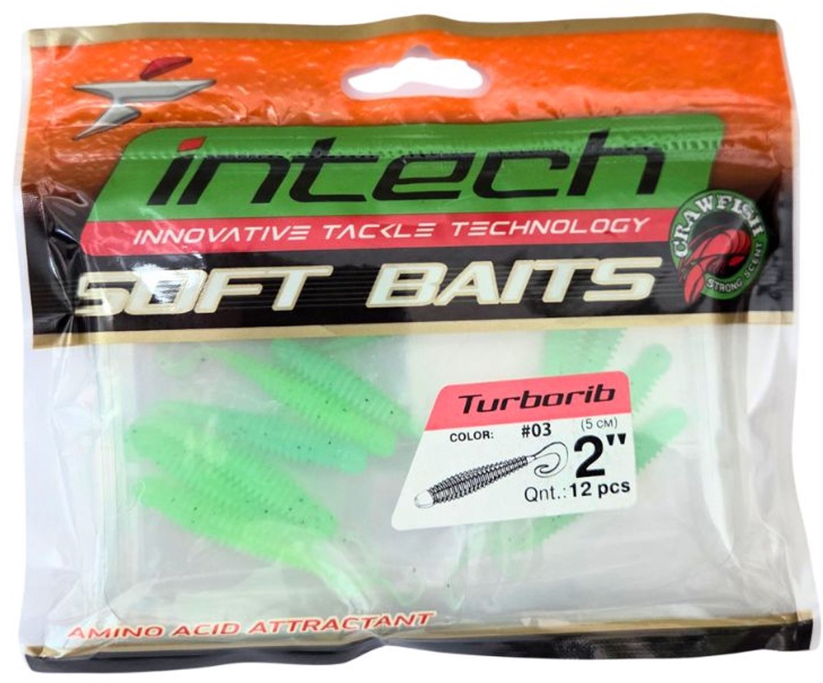 Intech Turborib Softbait 2'' - 5cm - 10 stuks - Shad kleur #03