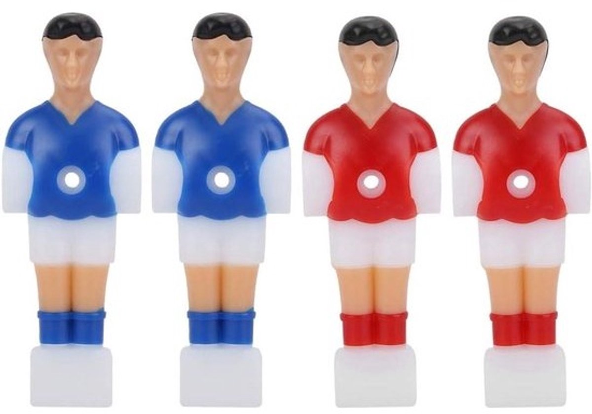 Tafelvoetbal Mannen - Voetbalmannetjes Vervanging - Tafelvoetbal Spel - Set van 4 - 17 x 15 x 4 cm