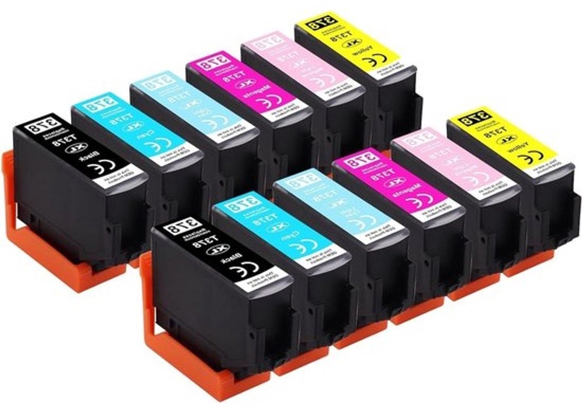 Inktcartridges 378XL - Vulling Printerinkt - Foto's Printen - Hoge Capaciteit - 12 Stuks - Meerdere Kleuren