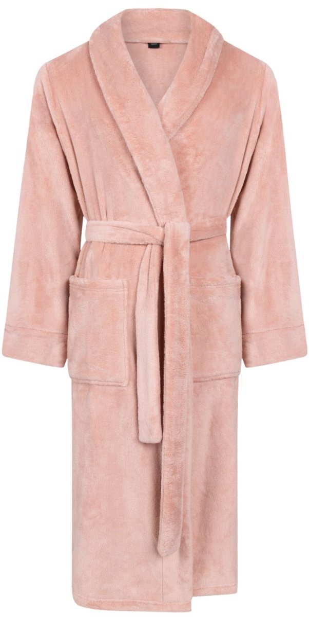 Linolux Alva Unisex fleece badjas - Roze - S