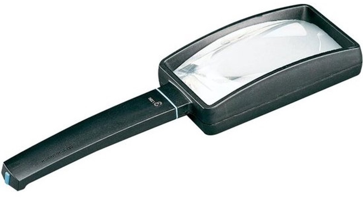Leesloep Asferisch - Vergrootglas Loep - Lezen en Bekijken - Krasvrije Lens - 10x5 cm - Zwart Wit