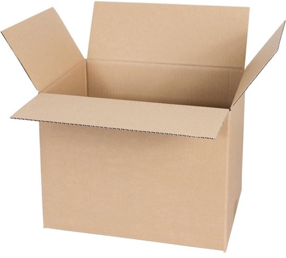 Vouwdozen Bruin - Verzenddozen Pakketdozen - Verpakken Verzenden - Golfkarton 1 Golvend - 320 x 240 x 240 mm - Bruin