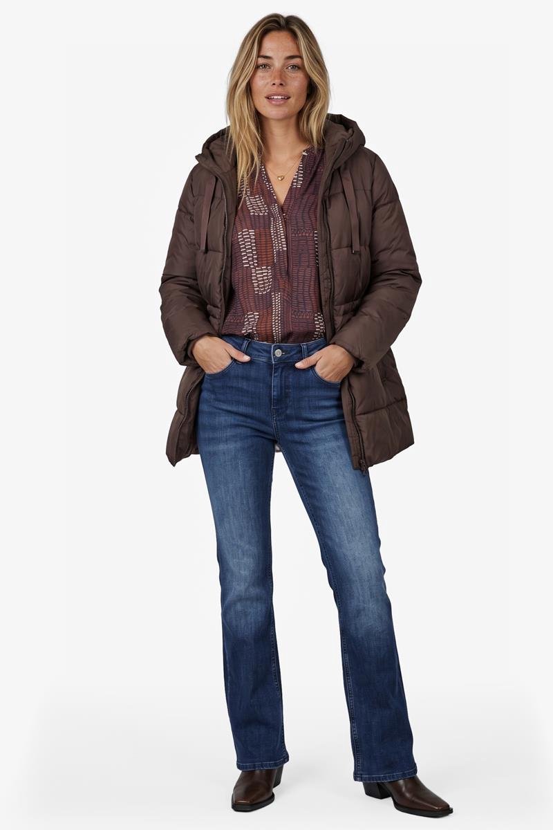 DIDI Dames Puffer Gentle Dark brown maat 44