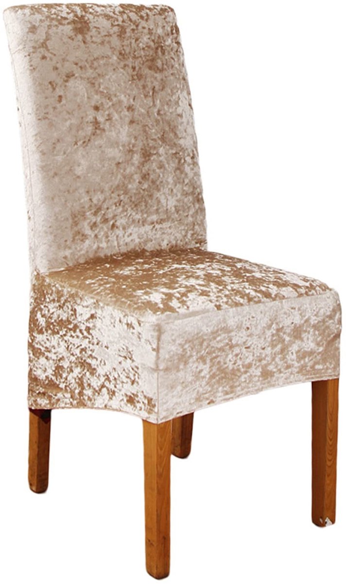 Velvet Stoelbeschermer XL - Champagne - Flexibel