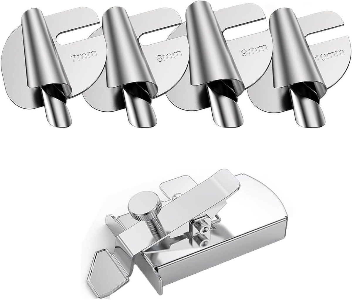 Magnetische Persvoet met 4 Maten, Rolzoomvoet en Accessoires voor Universele Naai-machines voor Perfecte Zomen en Naaiprojecten