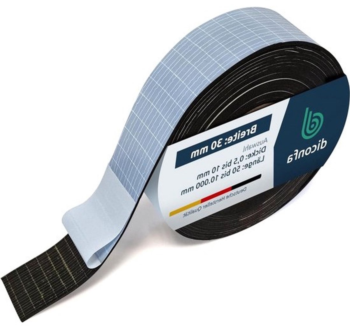 Rubberen Strips Zelfklevend - Rubbermat Breed - Universeel Inzetbaar - SBR Kwaliteit Weerbestendig - 30 mm x 2500 mm - Zwart