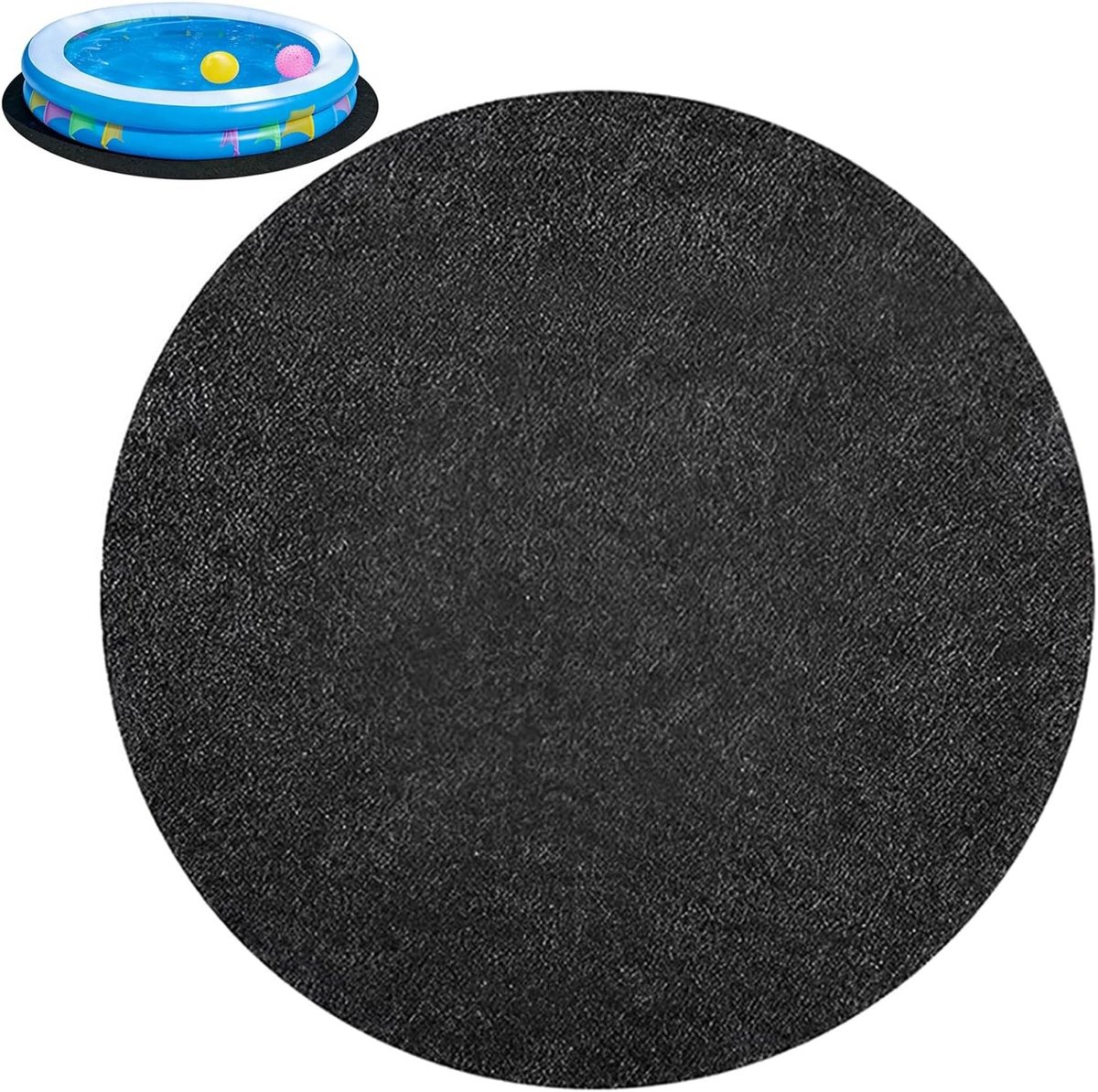 Ronde Zwembadmat 366 cm voor Grondbescherming, Antislip en Waterdichte Ondergrond voor Zwembaden en Whirlpools