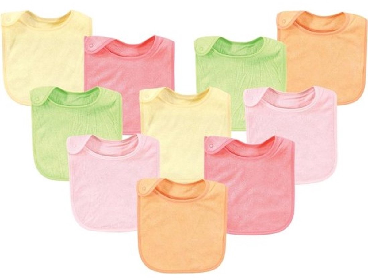Kwijlslabbetjes - Slabbetjes - Baby voeden - Absorberend - One Size - Citrus