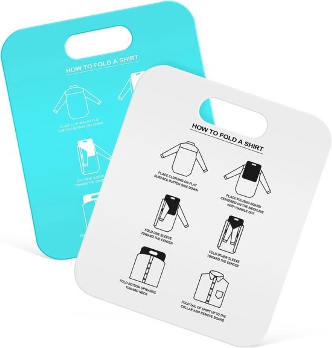 Kleding Vouwplank - Shirt Organizer - Kleding Opbergen - Set van 2 - Medium Formaat - Gemengde Kleuren