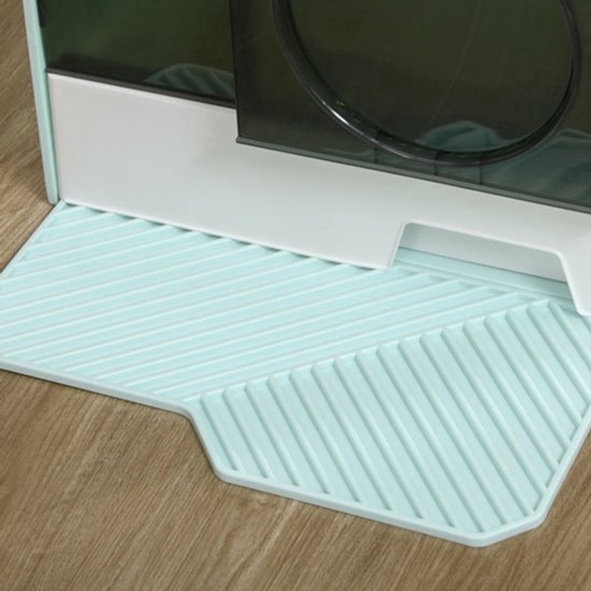 kattenbak – kattentoilet – kattentoiletbak – kattenbak met klep – kattenbak met lade – Groen – Afneembare Tray – Inclusief Schep en Zeefmat