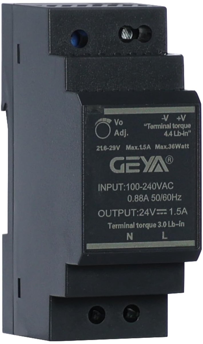 Schakelende Voedingsadapter - Rail Montage - AC100V-240V naar DC24V