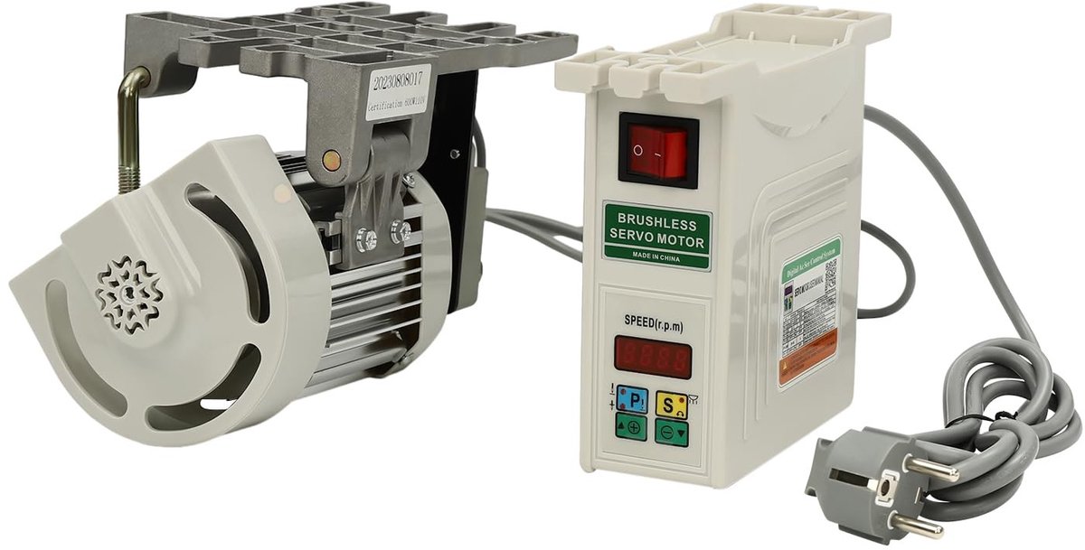 Naaimachine Motor - 600 W met Servo en 100 Steken/Min