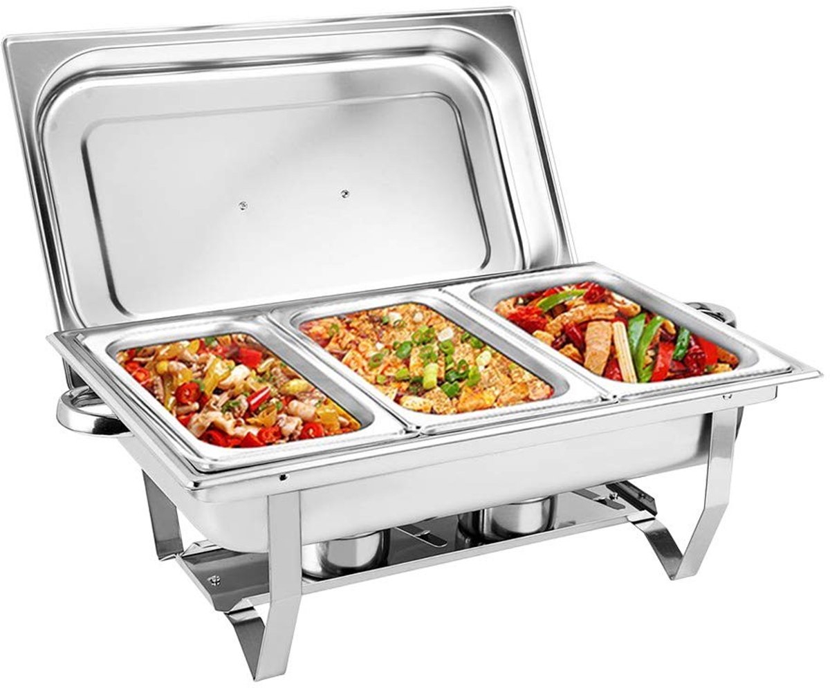 Chafing Dish Food Warmer - 3 Graten - 9L voor Buffet