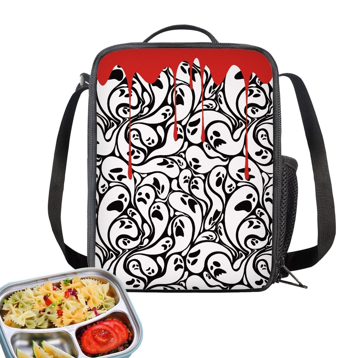 Lichtgewicht Geïsoleerde Lunchtas - Ruime Spook en Vleermuis