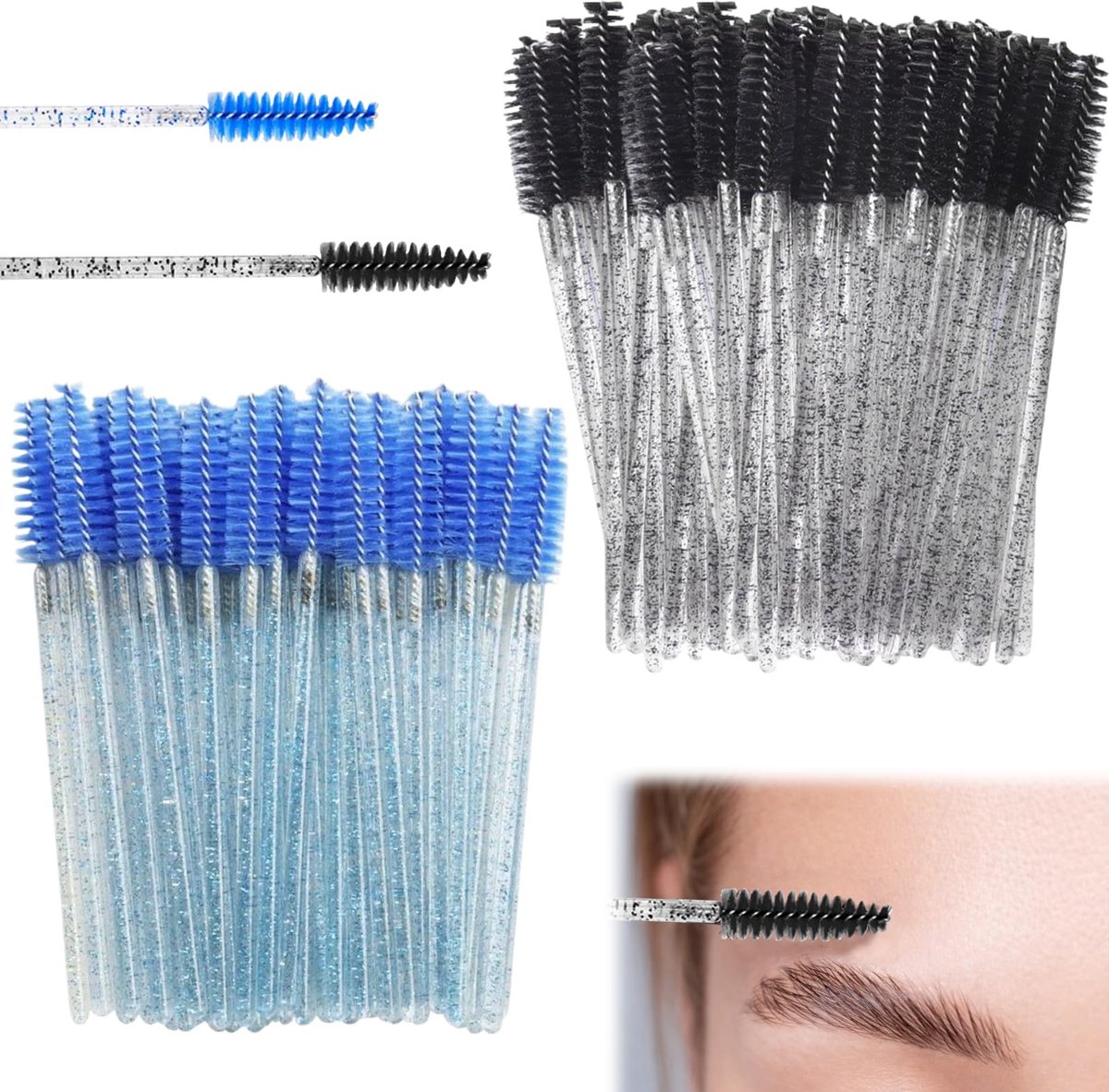 200 Wegwerp Wimpers borstels en Applicators - Multifunctionele Make-up Tools