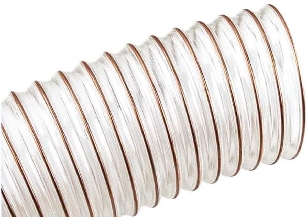 Flexibele PU-stofafzuigslang - Transparant 180mm x 1.2mm