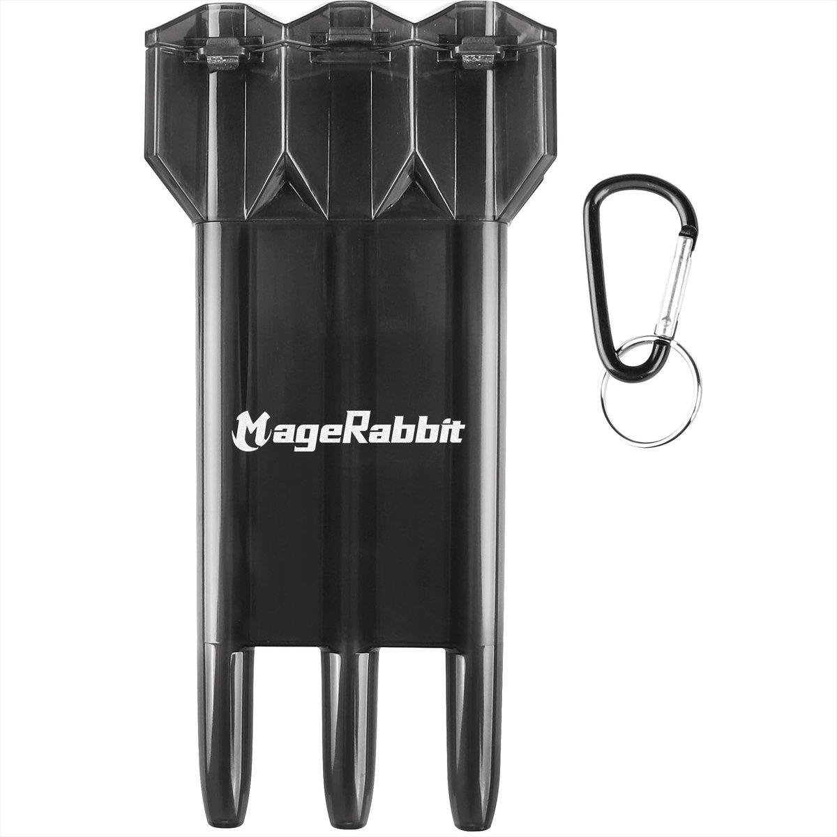 Dart Case - Hard Shell voor 6 Darts - Translucent Zwart