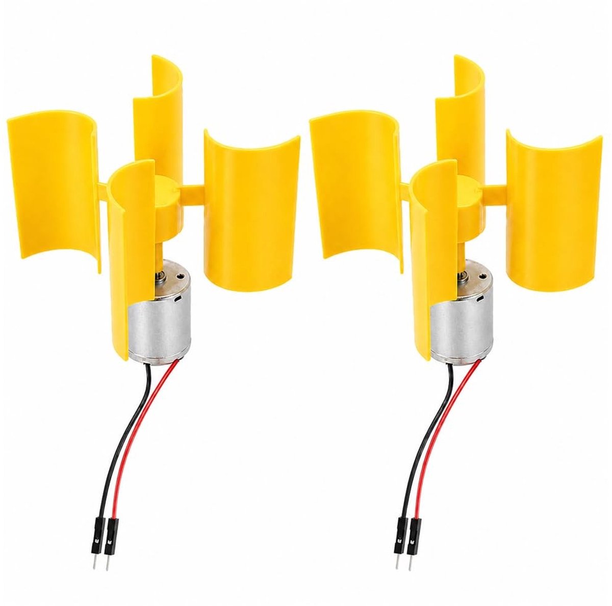 Mini-windturbinemotor - Verticaal met 2-polige aansluitkabel - Set van 2
