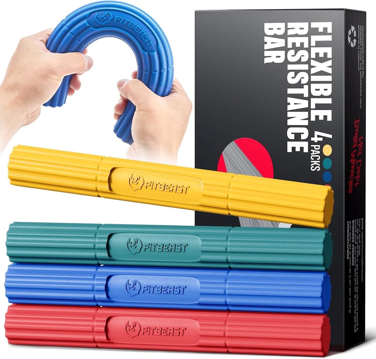 Flex Therapie Bar voor Tenniselleboog - Fitness Weerstand Bar