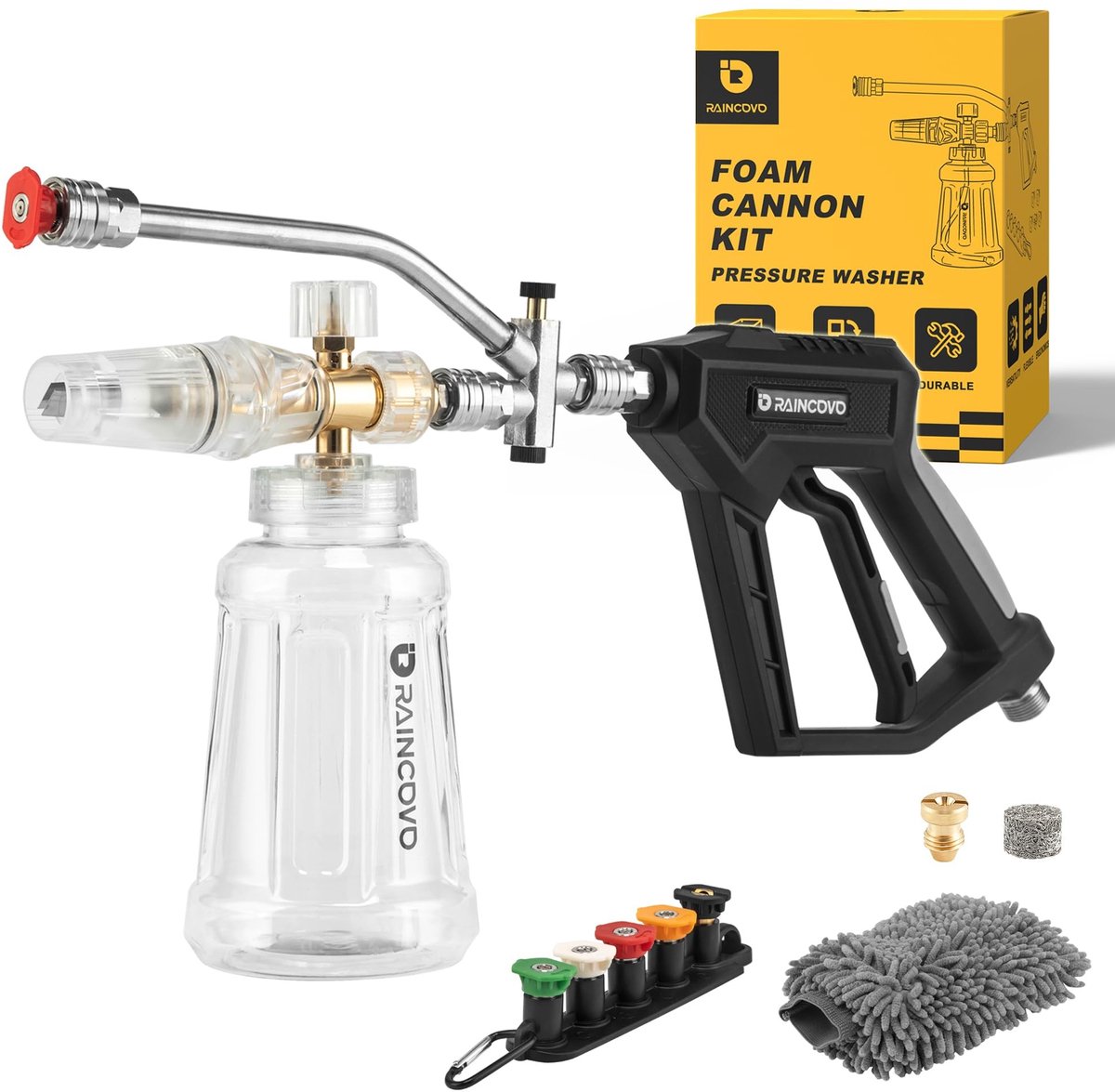 Foam Cannon voor Hogedrukreiniger - Inclusief 5 Mondstukken - Professionele Autowas