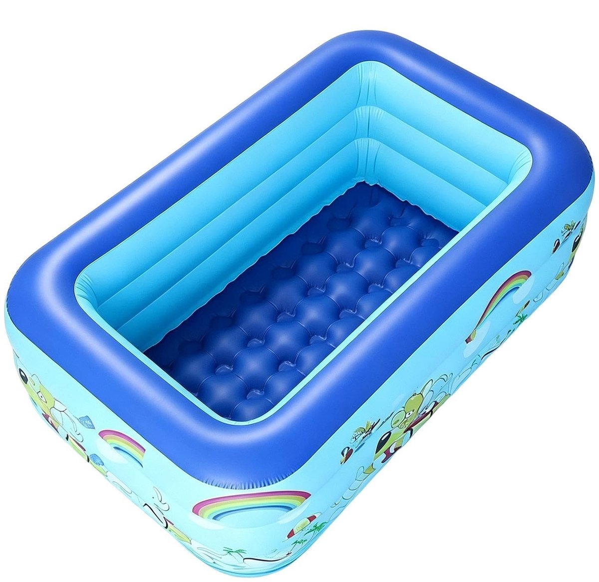 Opblaasbaar Kinderzwembad - Groot met bubbelbodem
