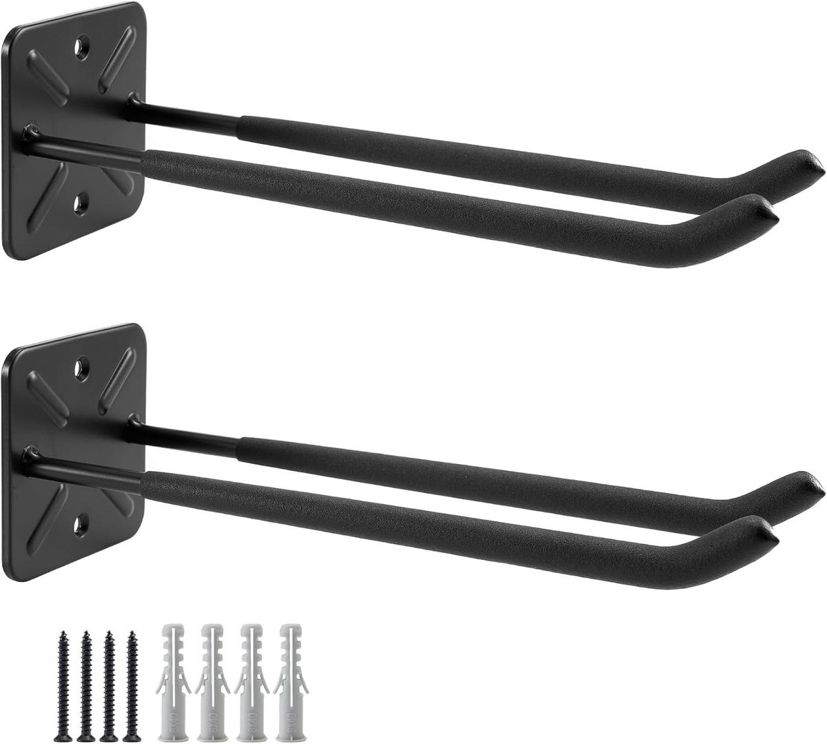 Heavy Duty Garage Haak voor Gereedschap, Wandmontage Organizer voor Rake, Ladder en Stoelen - Lengte 32 cm, Draagvermogen 80 kg per haak