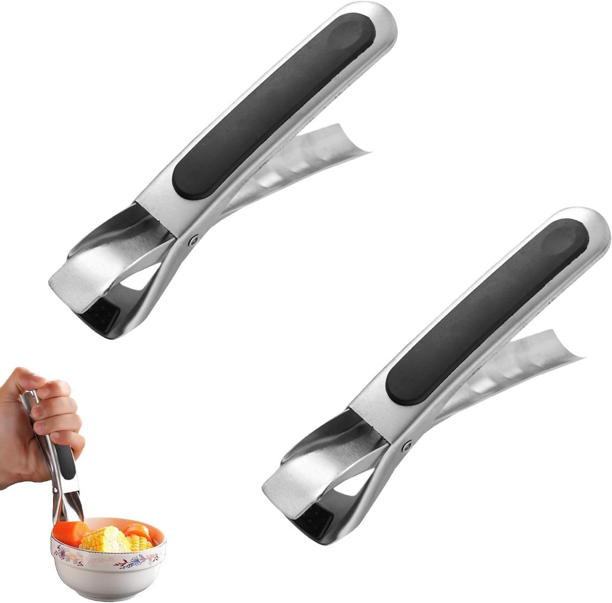 Set van 2 Antislip Tangen voor Airfryer en Oven, Ideaal voor Bakken en Grillen