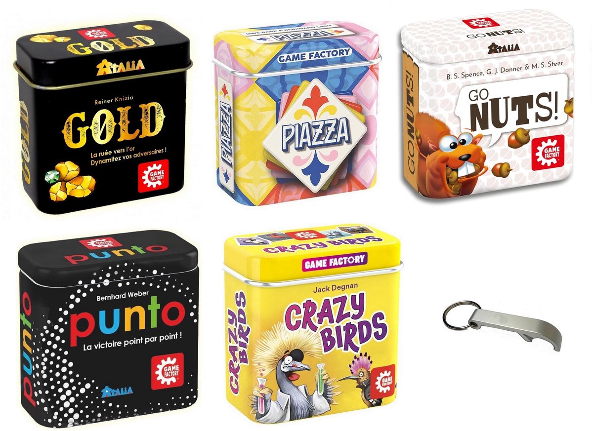 Bordspel Go Nuts - Pocketformaat voor 2-5 spelers