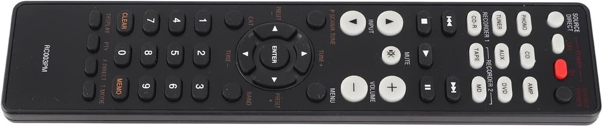 Afstandsbediening voor Marantz versterkers PM6003, PM7003, PM5004 en PM6004 - Compact, gebruiksvriendelijk en batterij-aangedreven met 2 x AAA batterijen