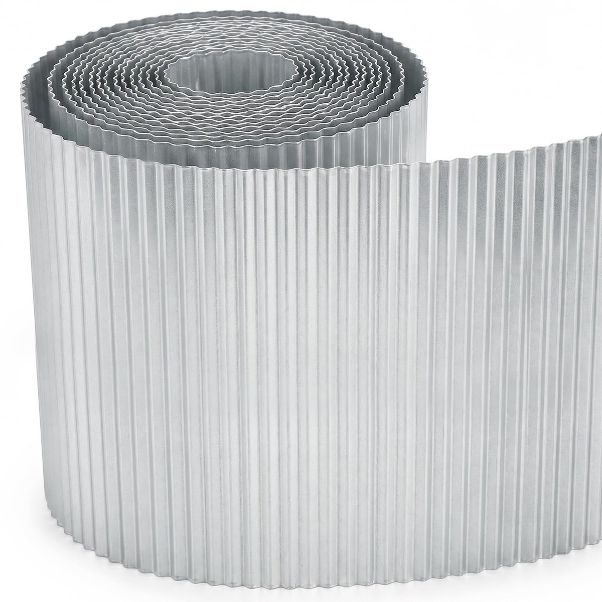 Galvanized Metal Garden Edging Roll - H 25.4 cm
