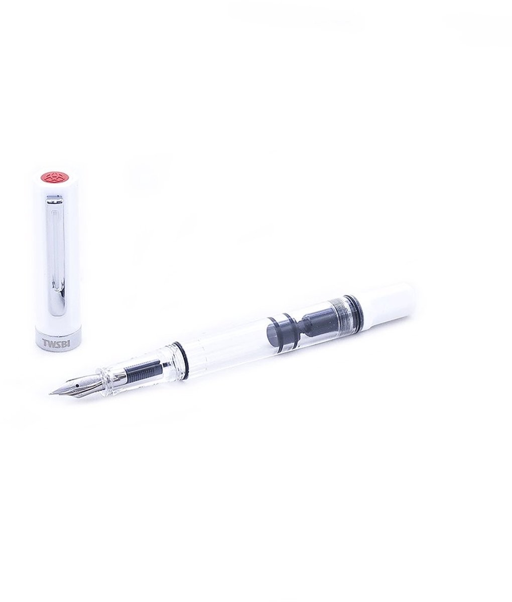 Vulpen met zuigsysteem - Ultra fine punt - Wit