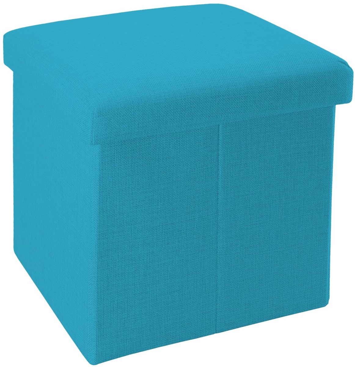 Opvouwbare Zitzak - Decoratieve Opbergdoos - 30 x 30 x 30 cm - Celeste Blauw